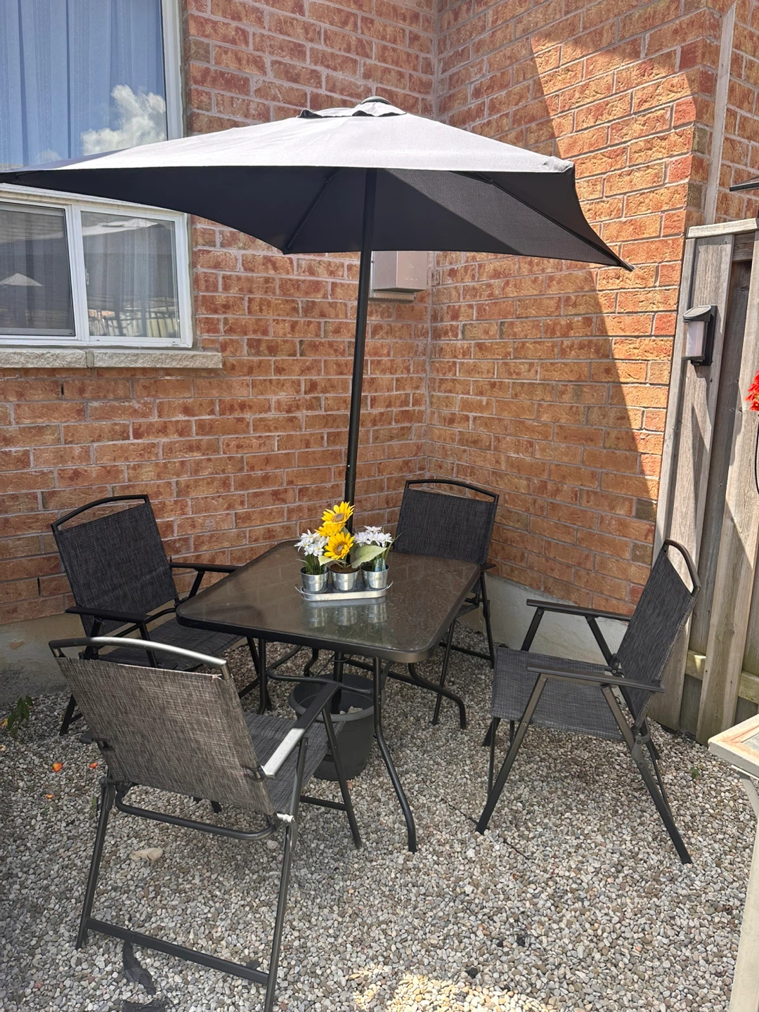 Patio Dining Set with Umbrella - photo 4