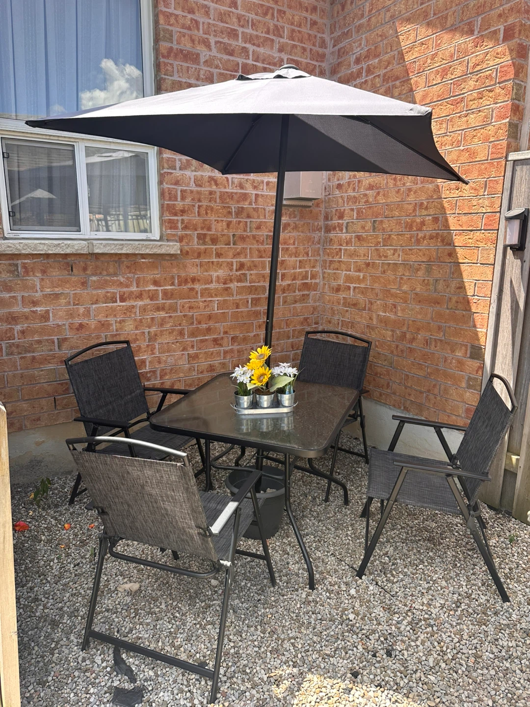Patio Dining Set with Umbrella - photo 3
