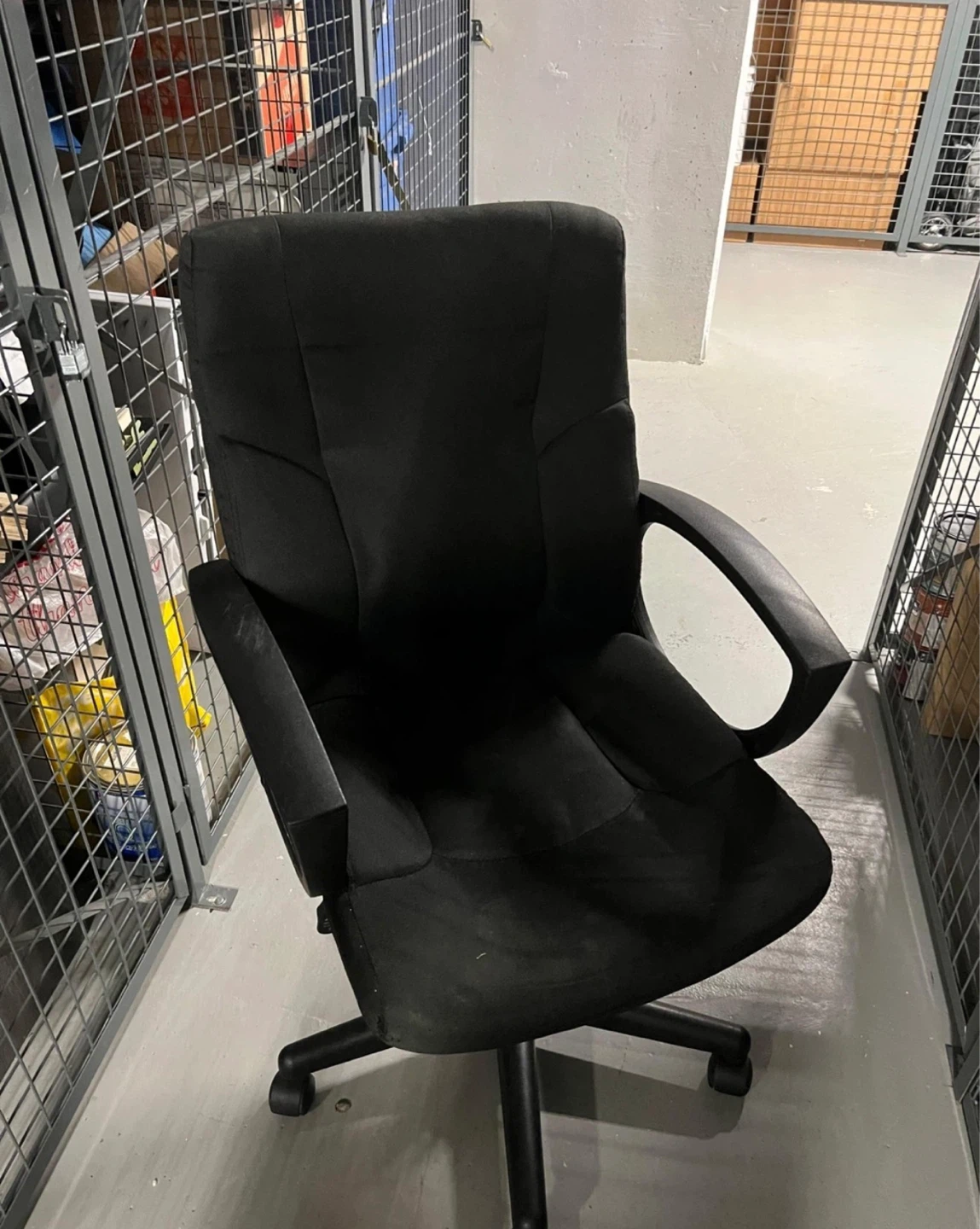 Black Office Chair with Wheels