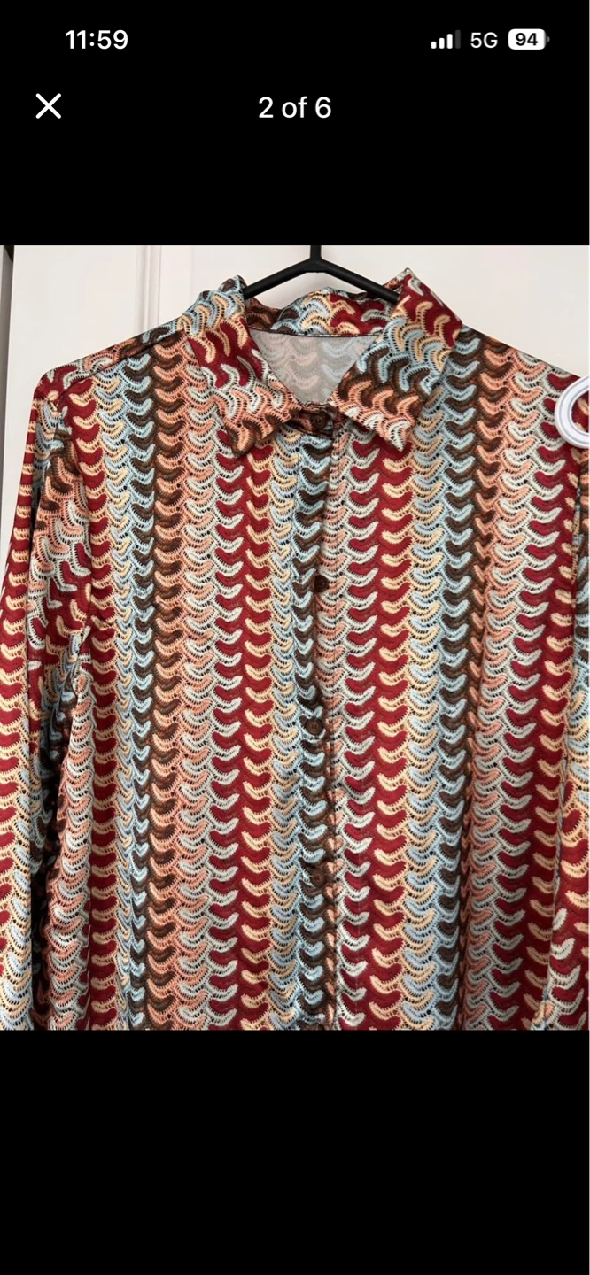 Women's Colourful Patterned Shirt and Pants Set - photo 4