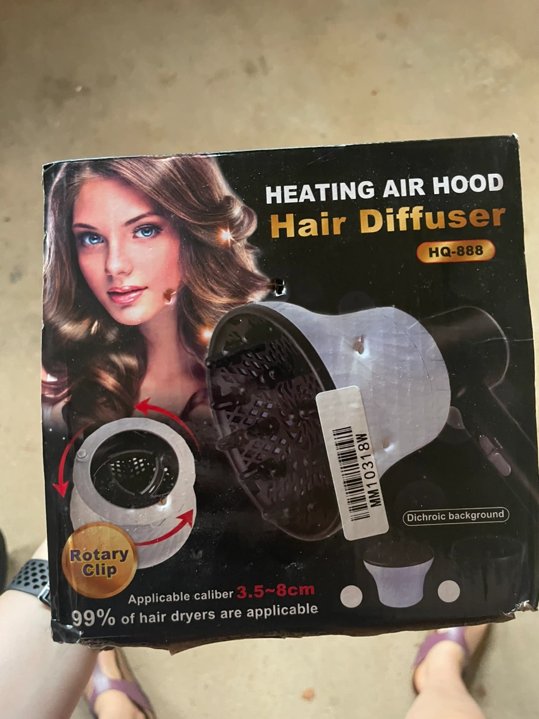 Heating Air Hood Hair Diffuser ⚽