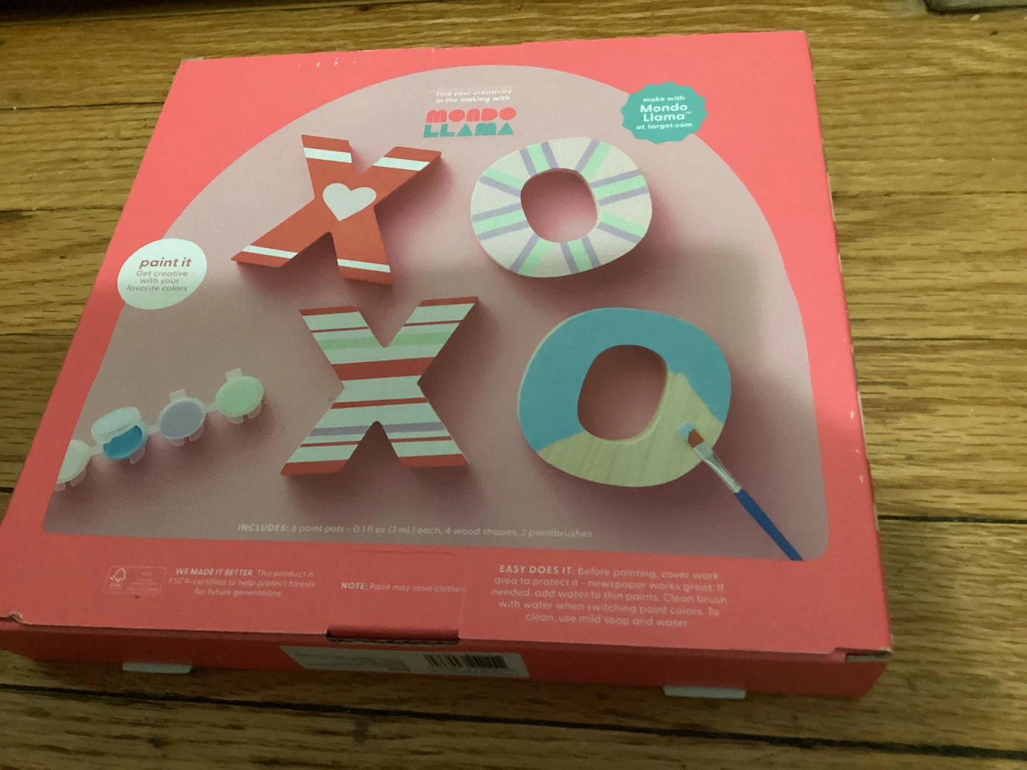 ⚽️Mondo Llama Paint-Your-Own Wood Letters Kit - photo 2