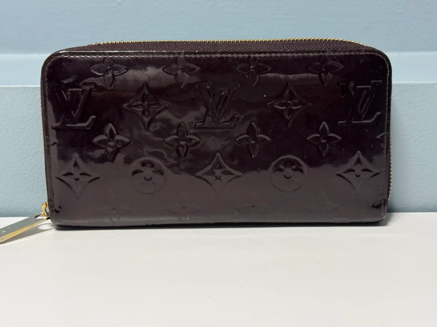 Louis Vuitton Monogram Vernis Zippy Wallet Authentic - photo 3