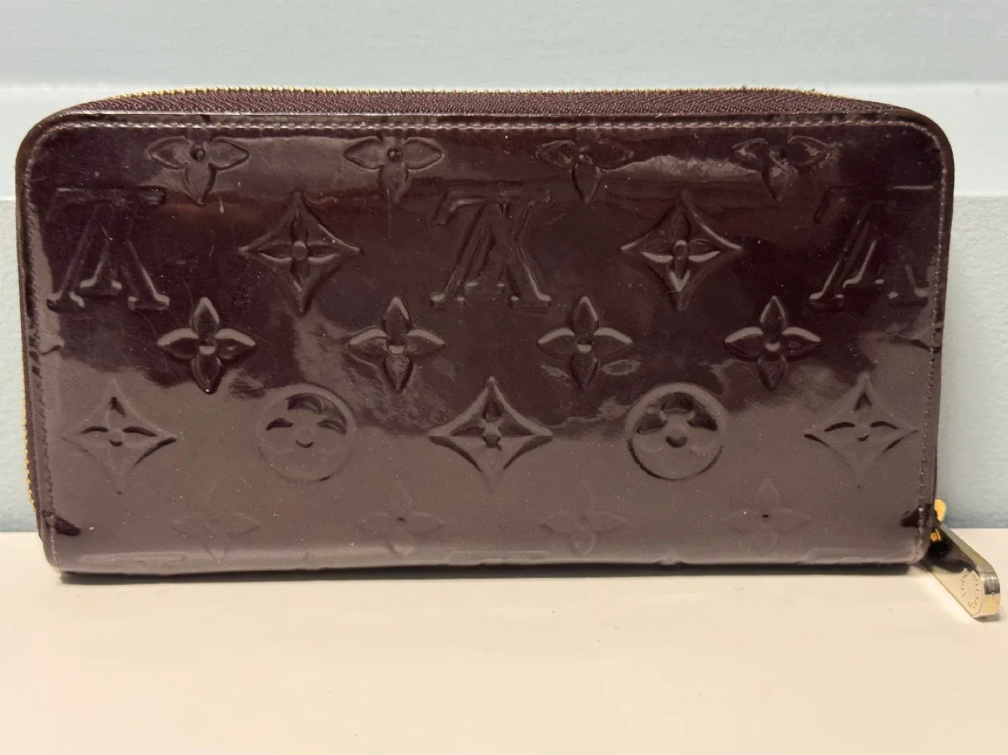 Louis Vuitton Monogram Vernis Zippy Wallet Authentic - photo 4