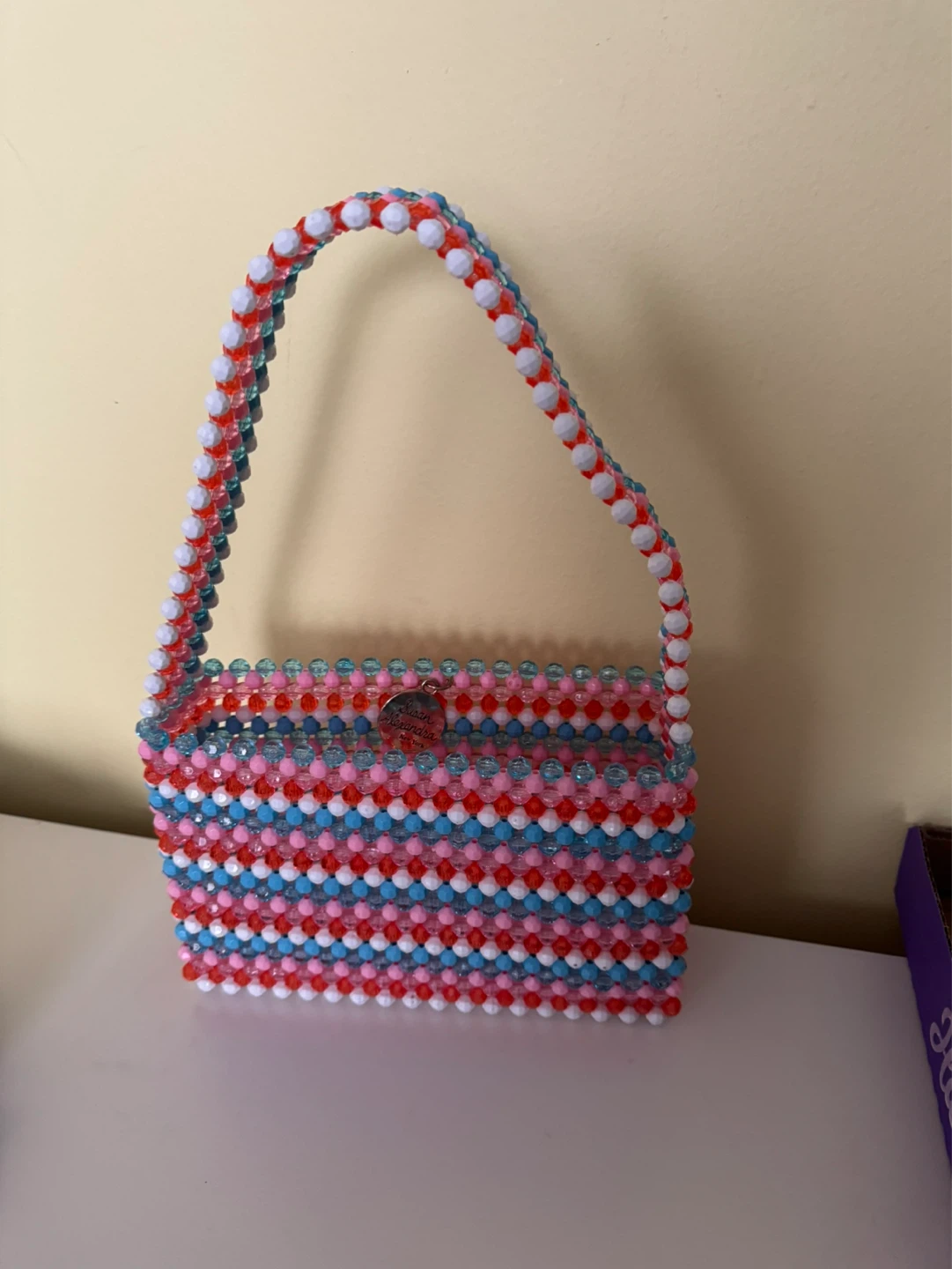Susan Alexandra Beaded Top Handle Bag