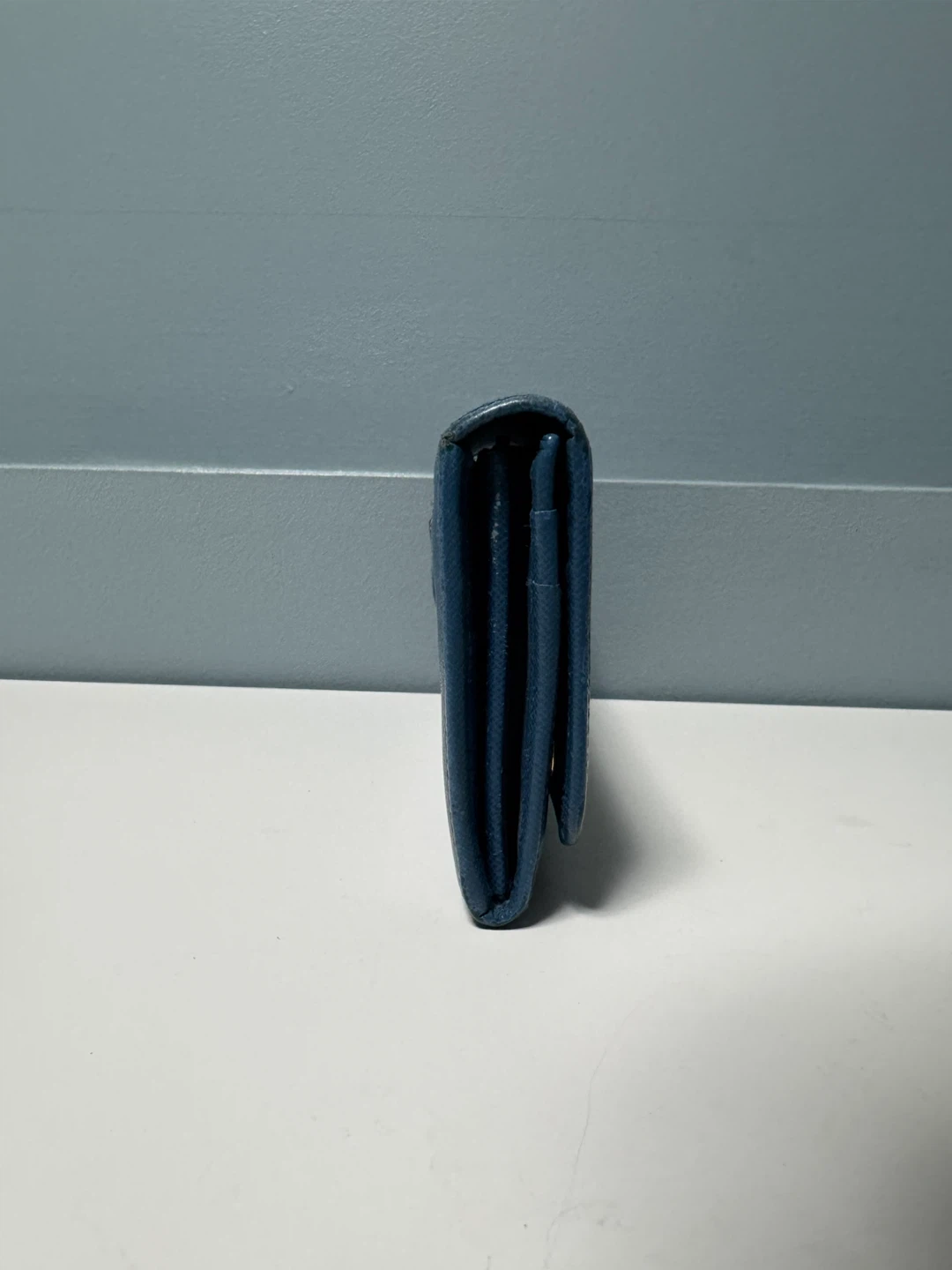 Prada Blue Leather Wallet Authentic - photo 4