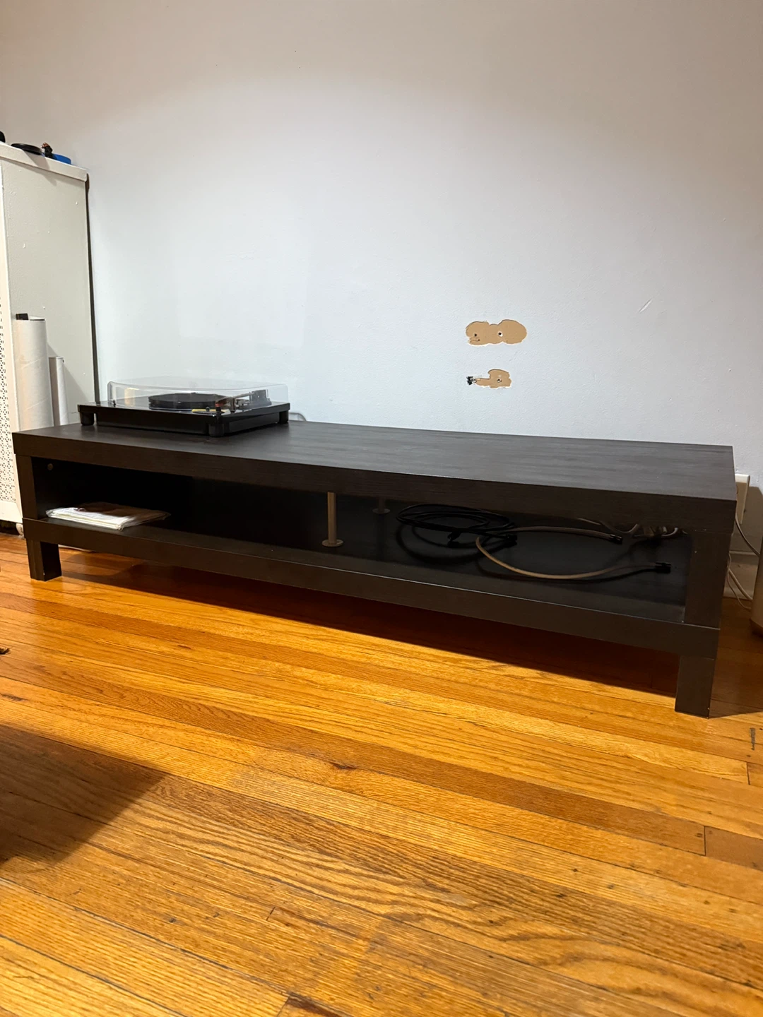 Black Wood Coffee Table/TV Console