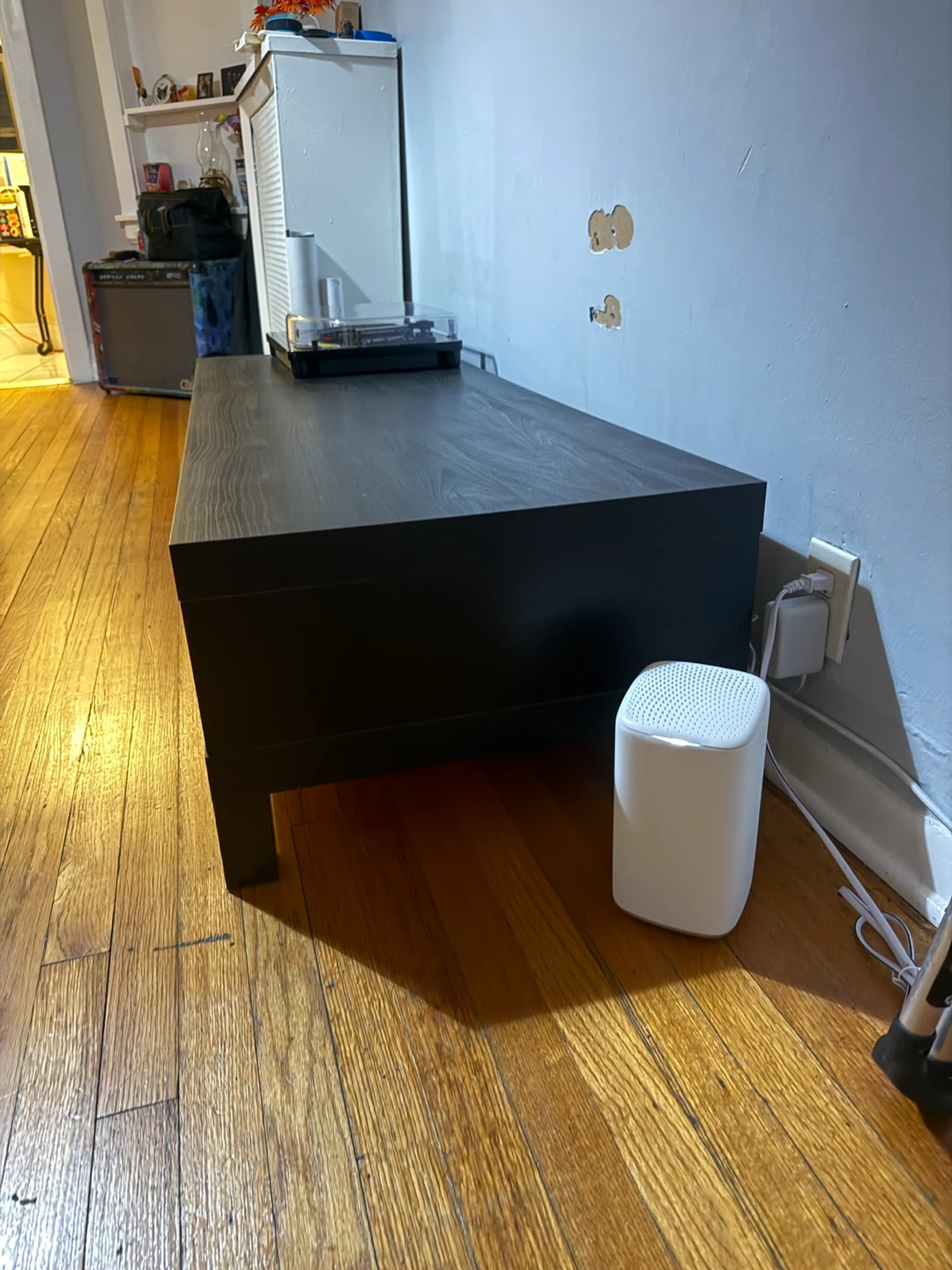 Black Wood Coffee Table/TV Console - photo 3