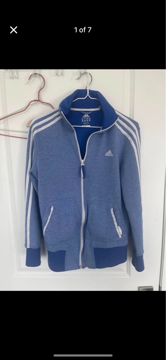 Adidas Climalite Blue Track Jacket
