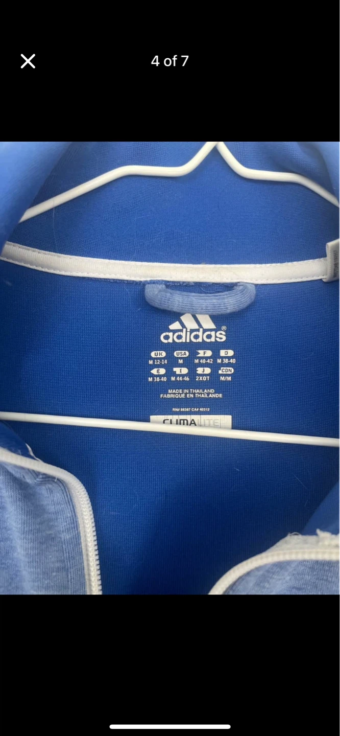 Adidas Climalite Blue Track Jacket - photo 2