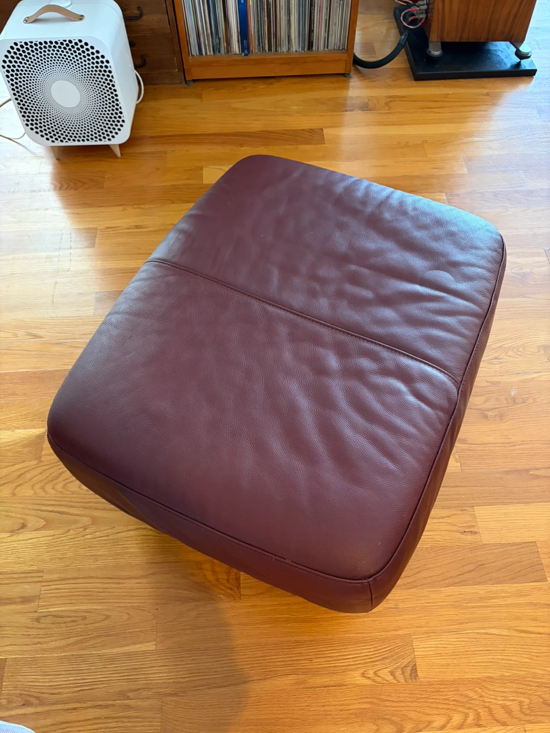 Natuzzi Genuine Leather Ottoman