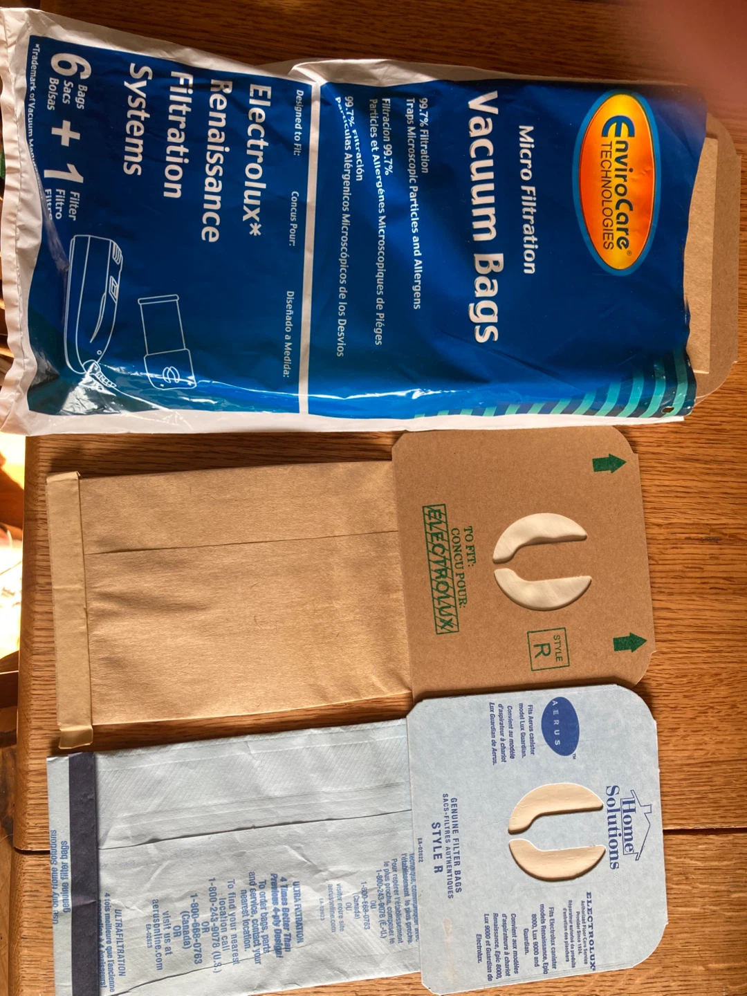 Electrolux Renaissance Vacuum Bags - 6 + 1 Filter