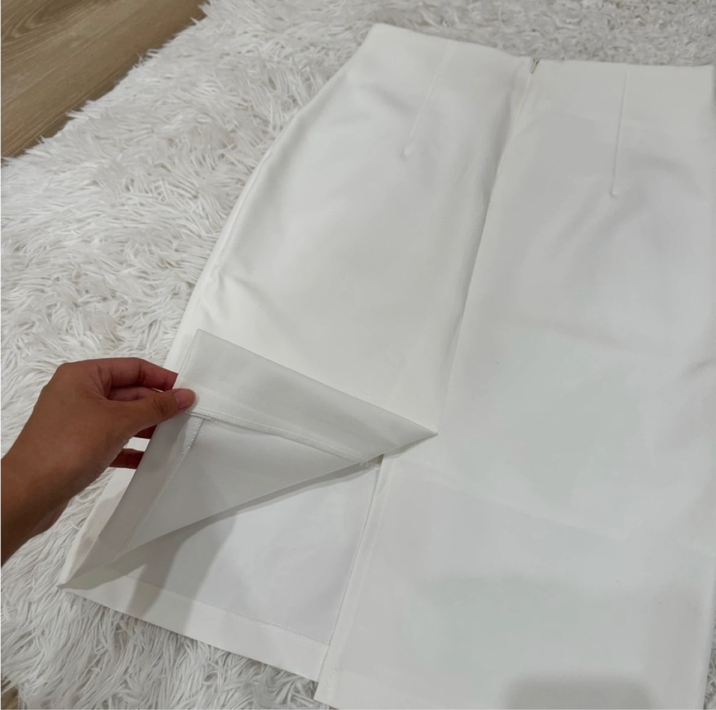 Elegant White Slimming Pencil Skirt - photo 5
