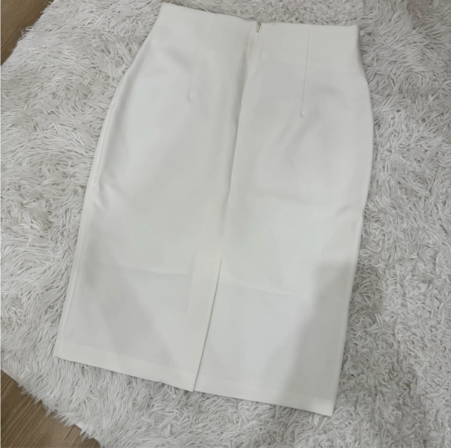 Elegant White Slimming Pencil Skirt - photo 4