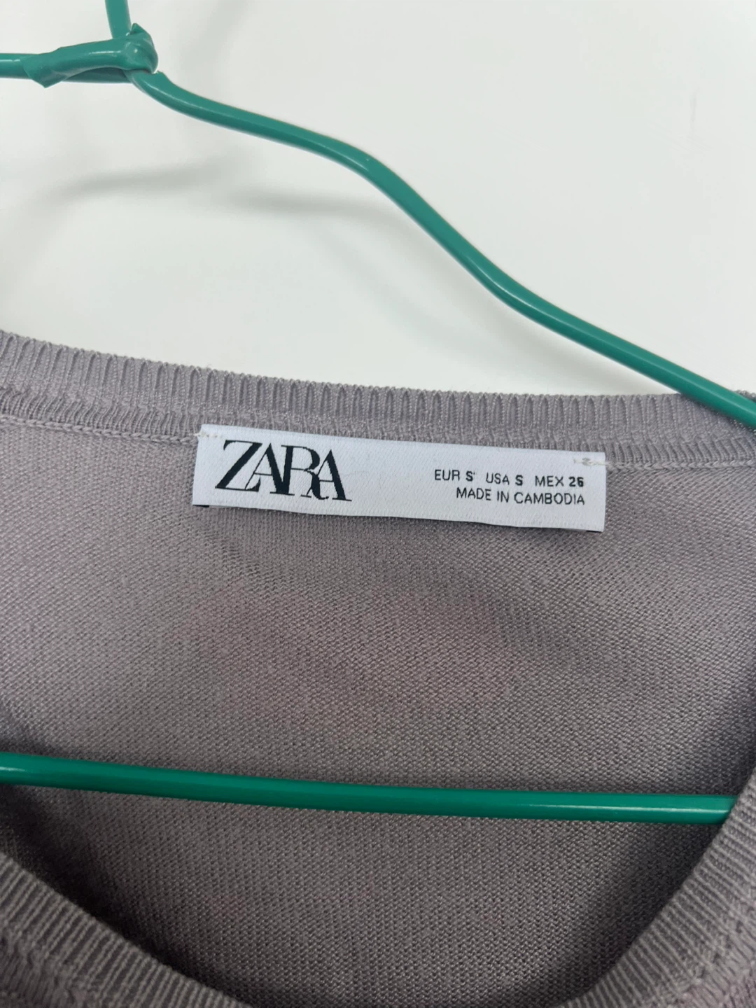ZARA Grey Long Sleeve Sweater Size S - photo 2
