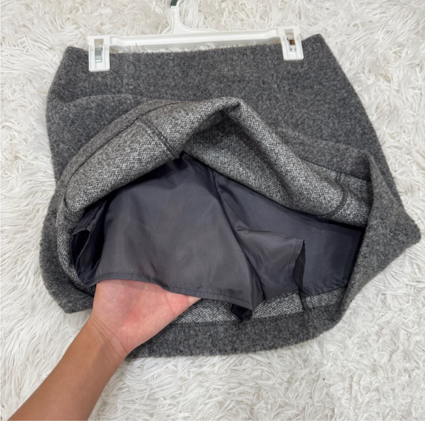 Classic Gray Wool Style Skort - photo 2