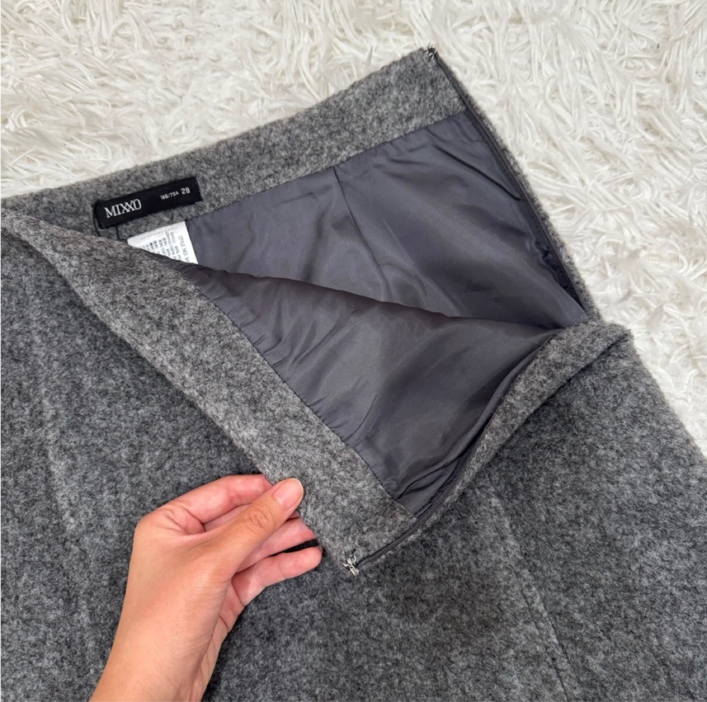 Classic Gray Wool Style Skort - photo 3