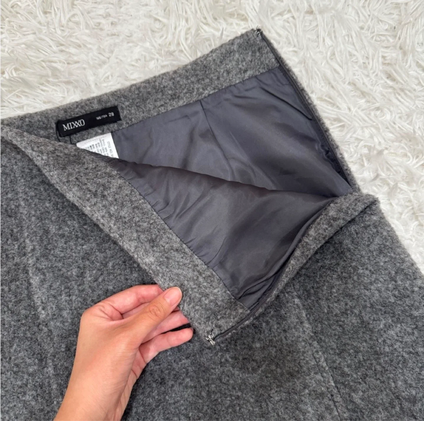 Classic Gray Wool Style Skort - photo 3