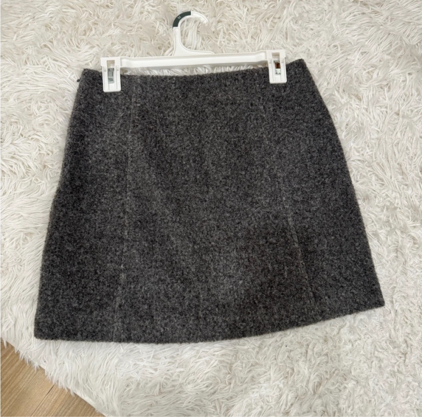 Classic Gray Wool Style Skort