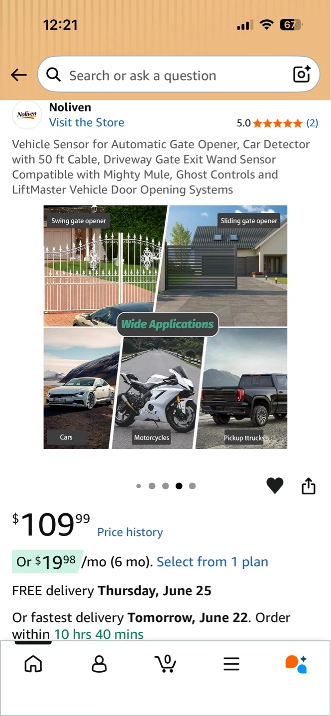 Noliven Vehicle Sensor for Automatic Gate Opener ⚽️ - photo 5