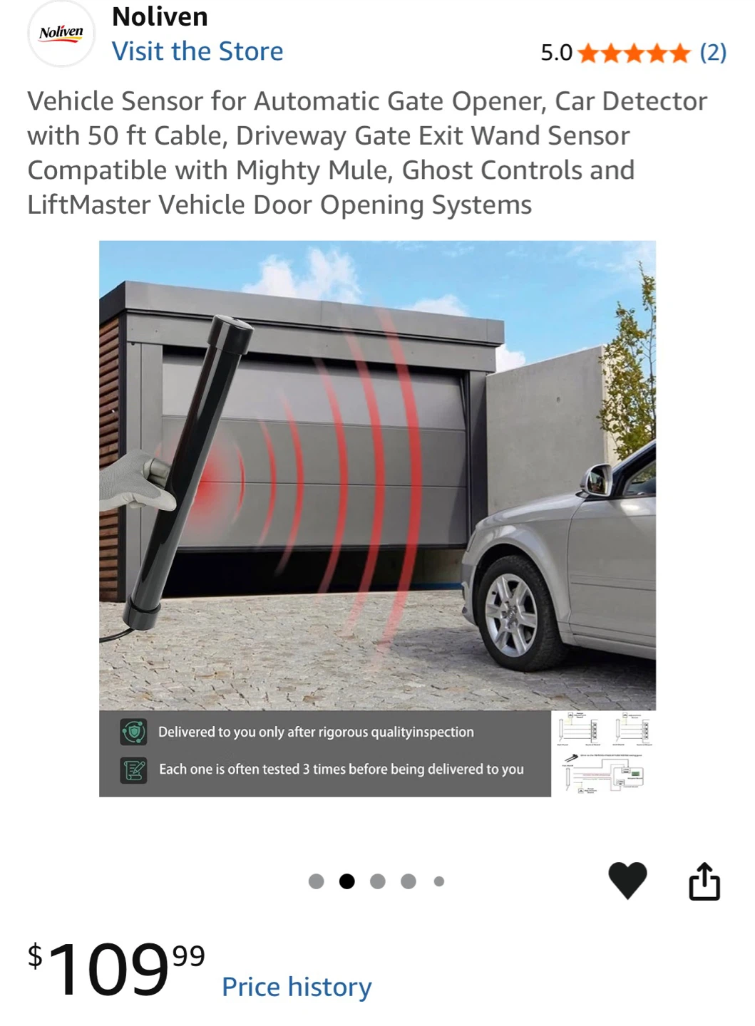 Noliven Vehicle Sensor for Automatic Gate Opener ⚽️