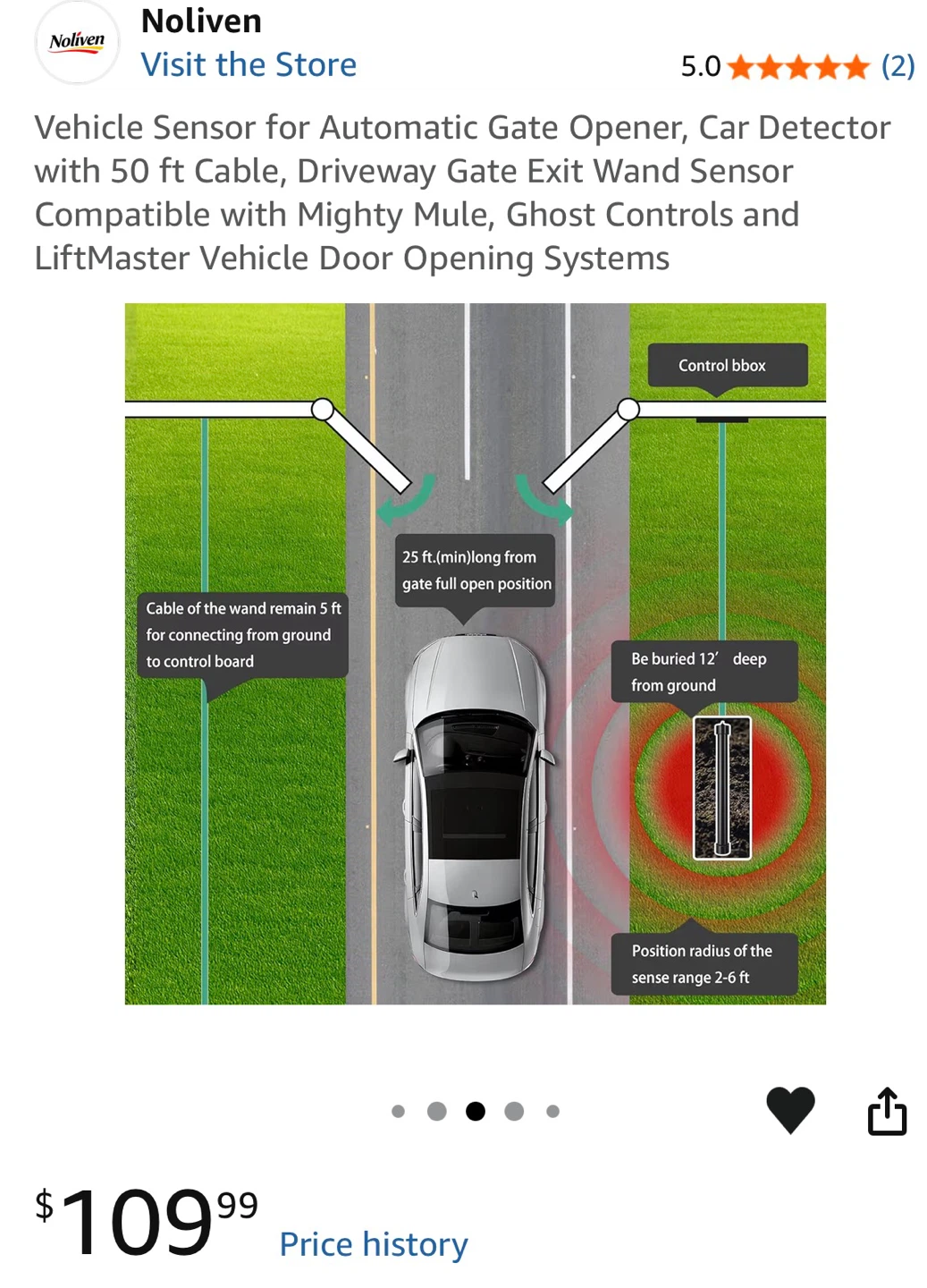 Noliven Vehicle Sensor for Automatic Gate Opener ⚽️ - photo 4