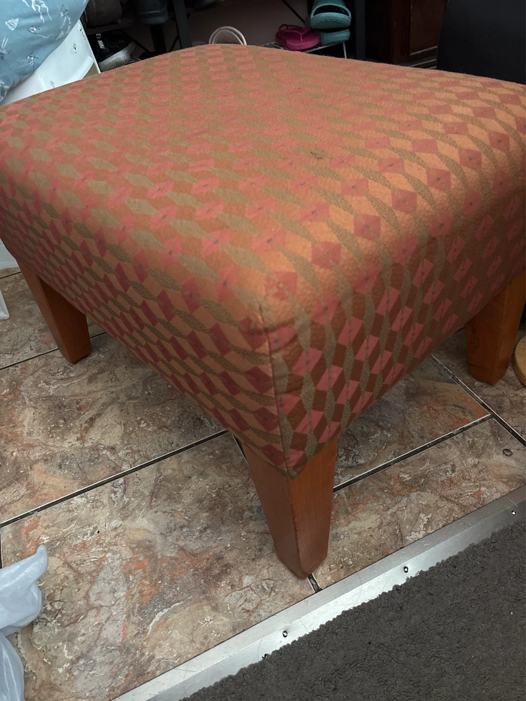 Upholstered Ottoman Footrest