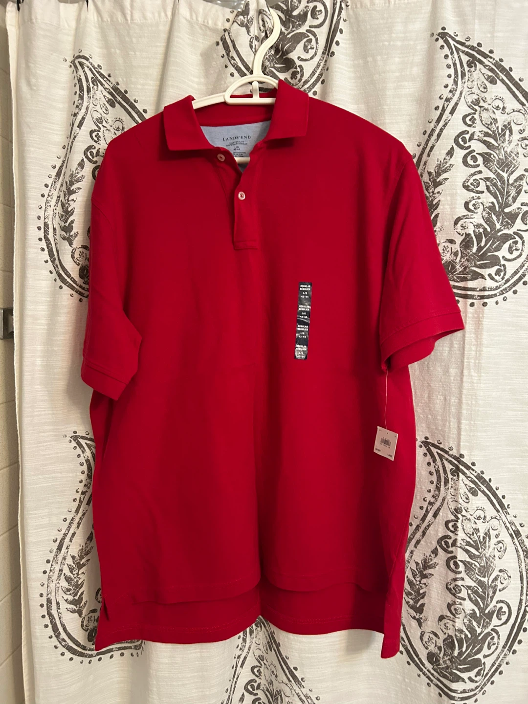 Lands' End Red Polo Shirt - Large - photo 2
