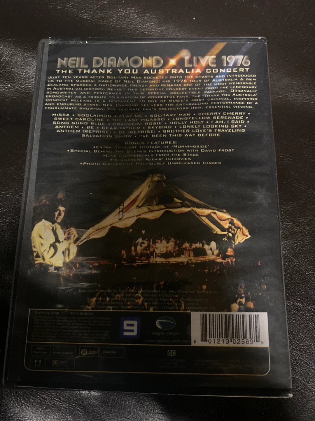 Neil Diamond Live 1976 ⚽️ The Thank You Australia Concert DVD - photo 2