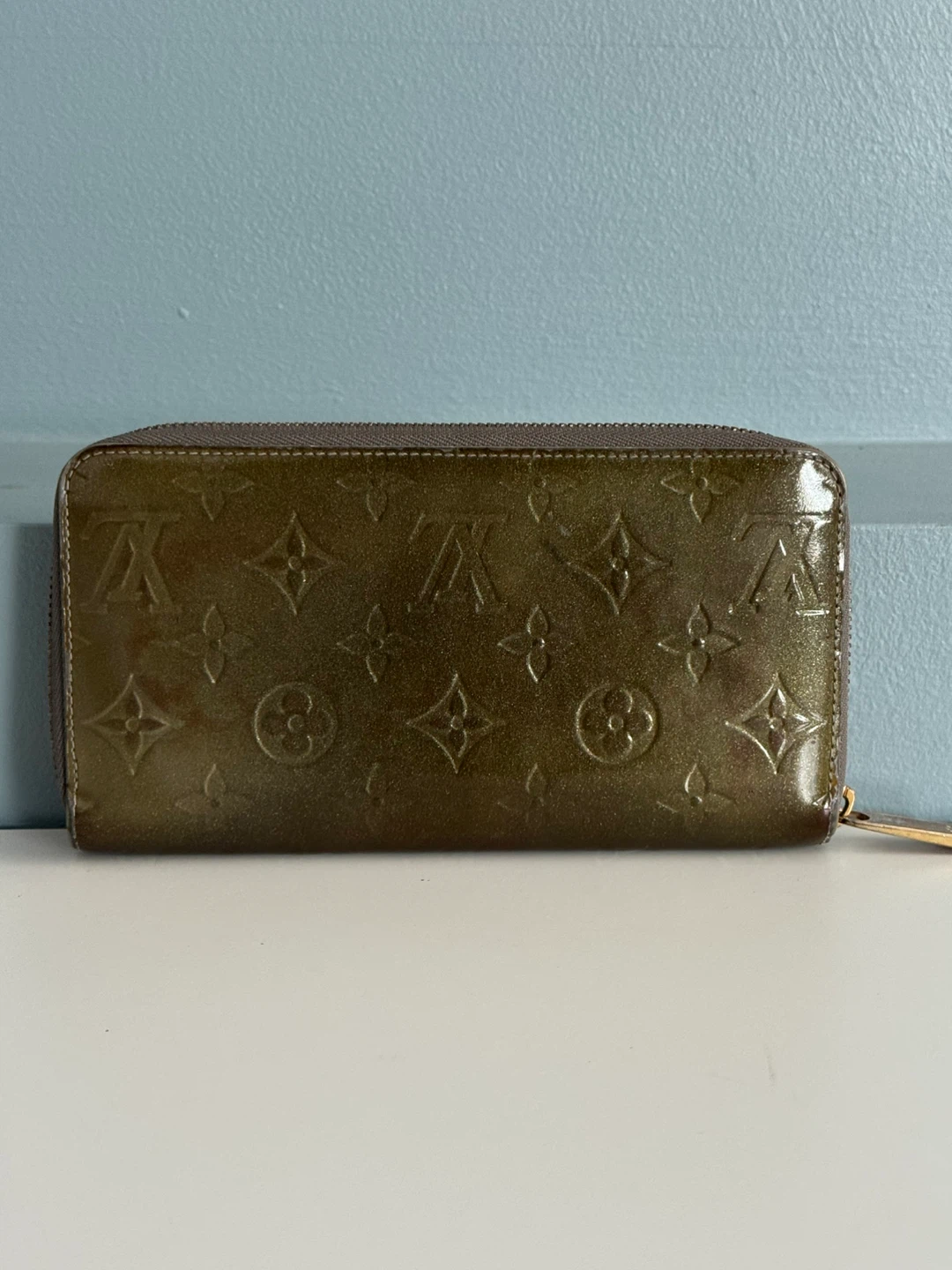 Louis Vuitton Monogram Vernis Zip Around Wallet Authentic - photo 2