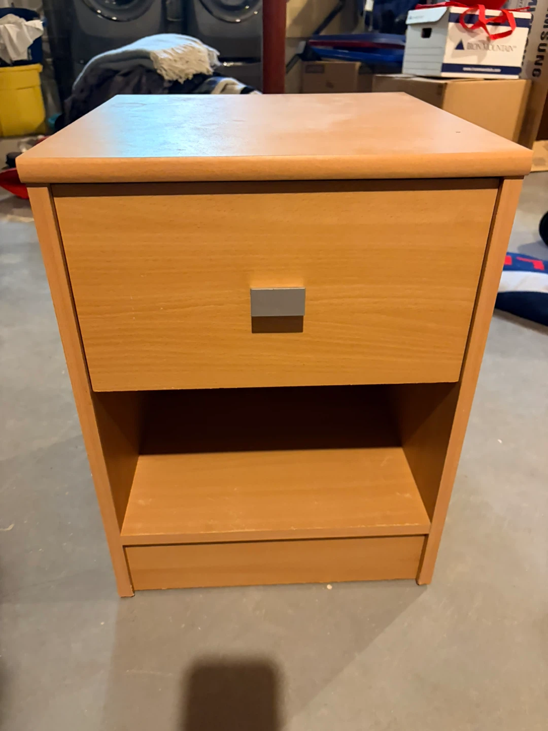 Wooden Nightstand with Drawer