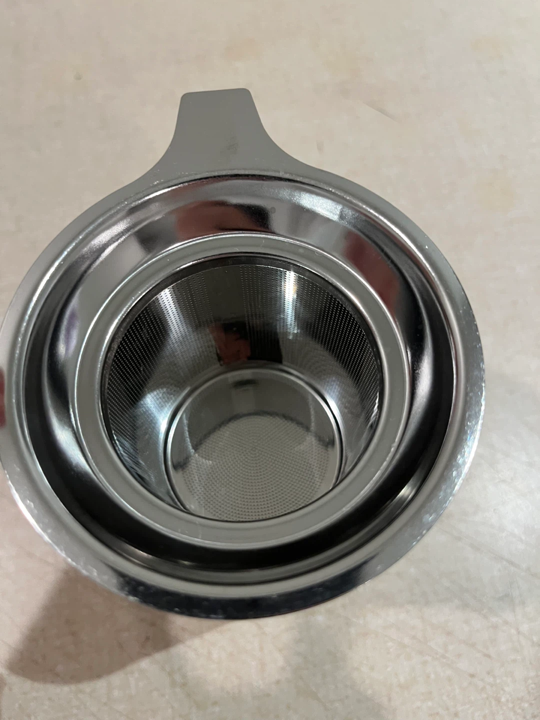 NEW White Ceramic Mug with Stainless Steel Tea Infuser - photo 2