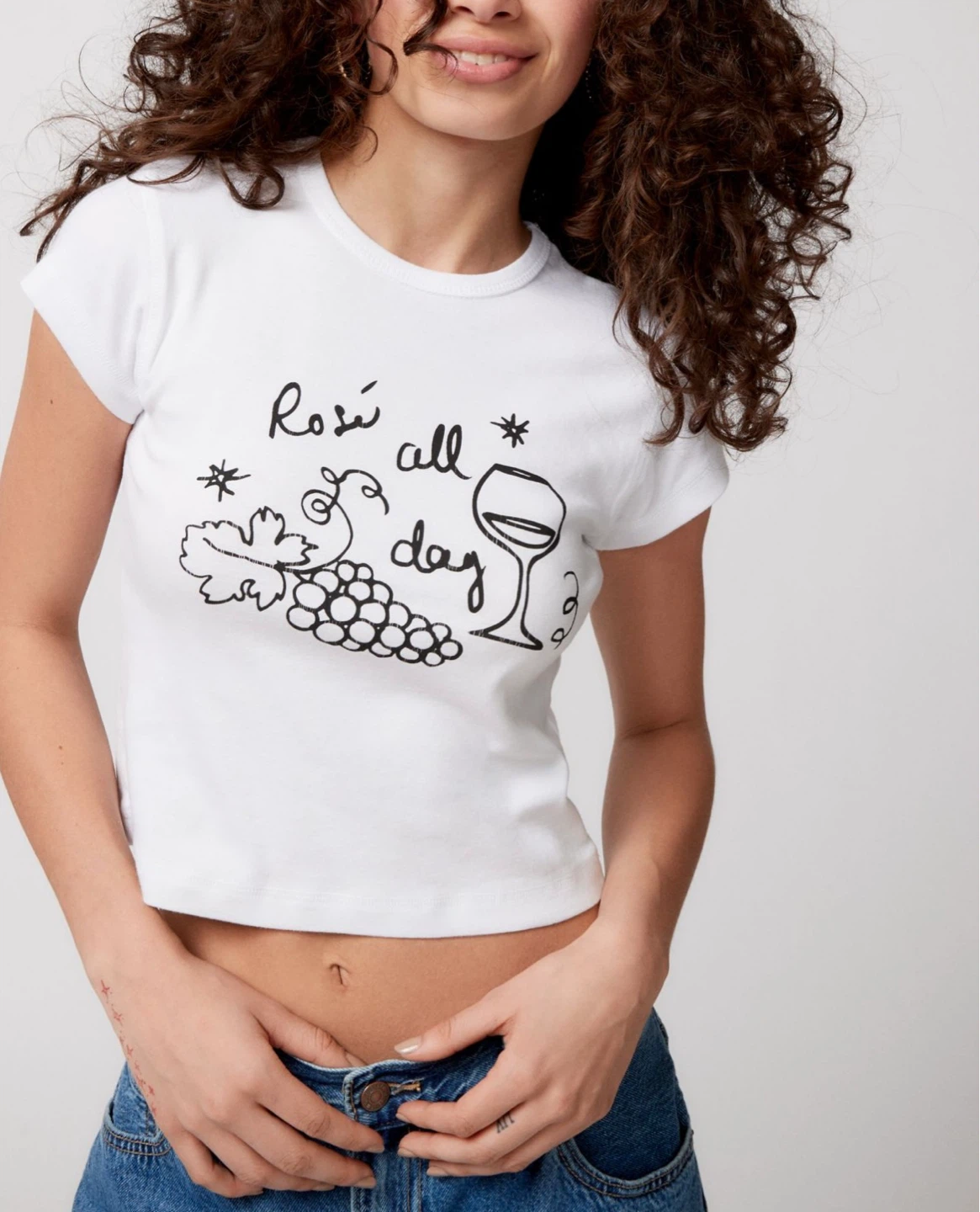 Urban Outfitters “Rosé All Day” Shirt - size xs