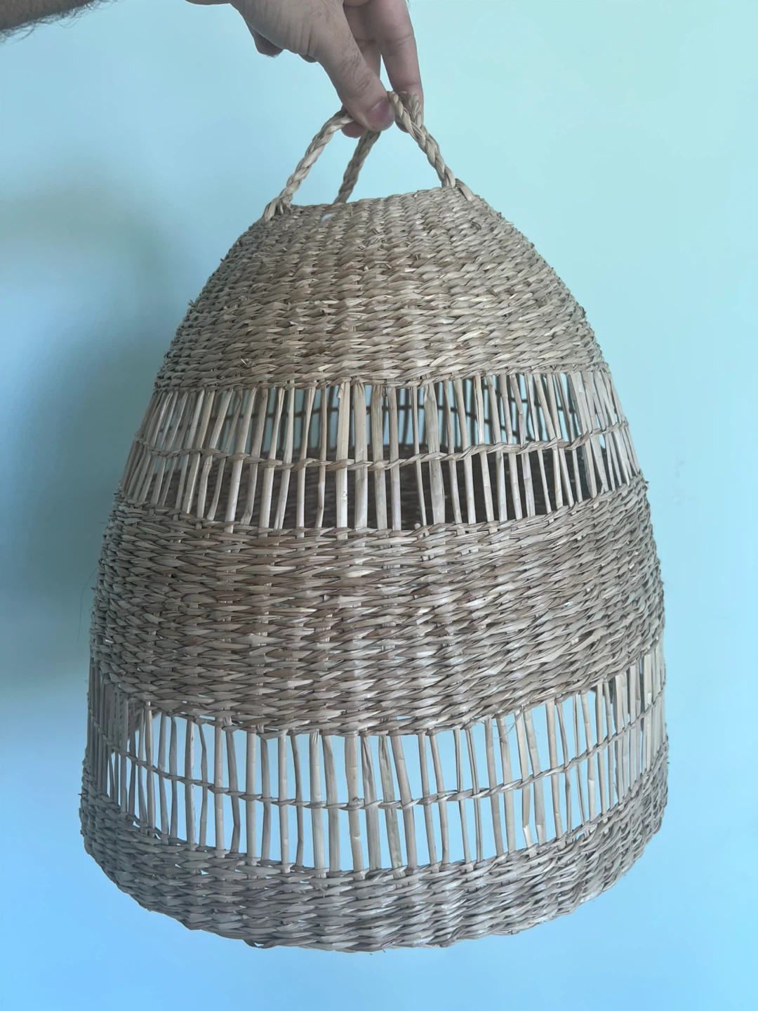 Woven Hanging Basket Lamp Shade