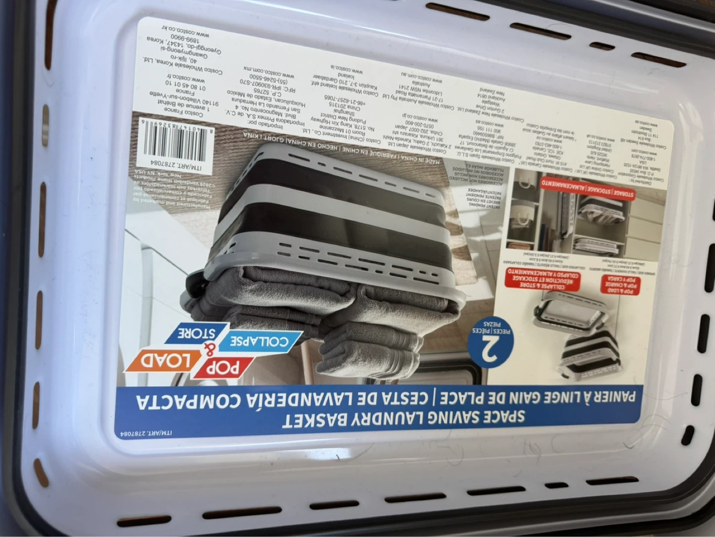 Space Saving Laundry Basket - Pop & Store - photo 3