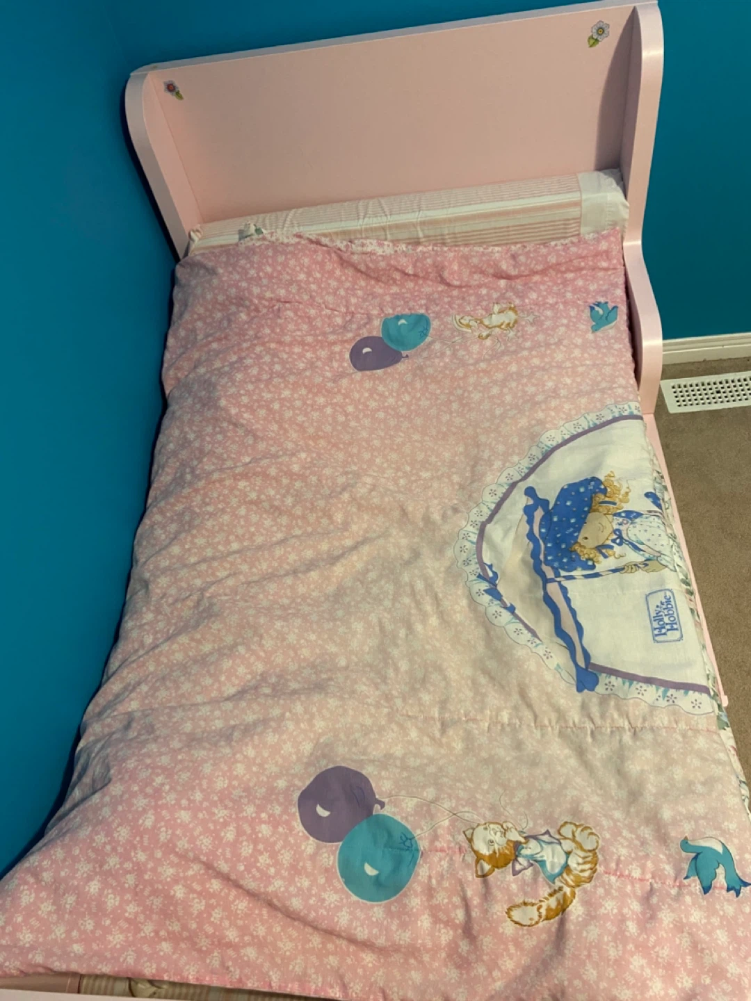 IKEA BUSUNGE Extendable Toddler Bed - Pink - photo 2