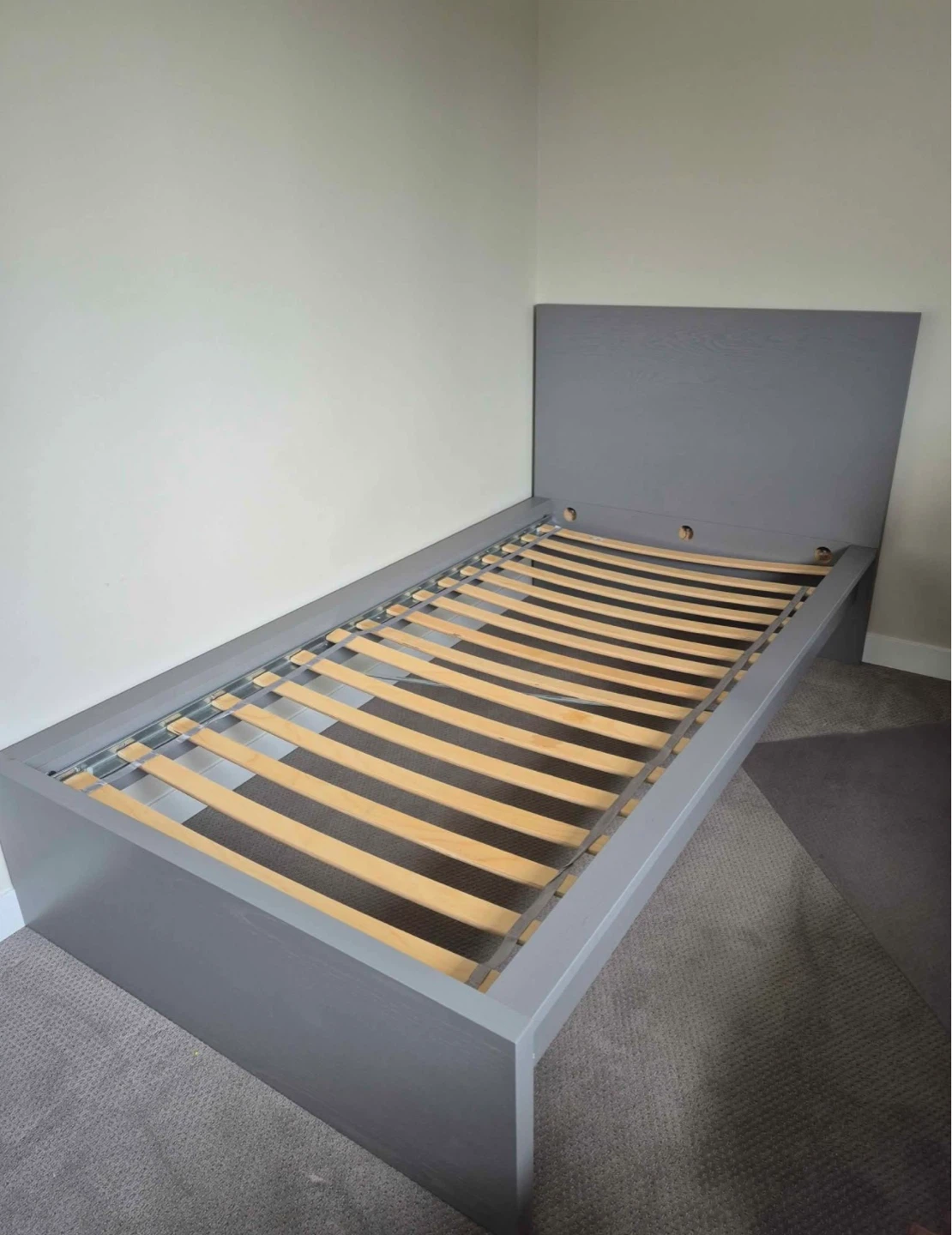 IKEA MALM Twin bed in grey colour