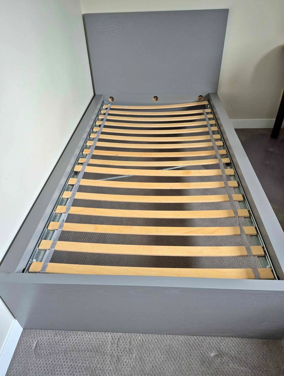 IKEA MALM Twin bed in grey colour - photo 2