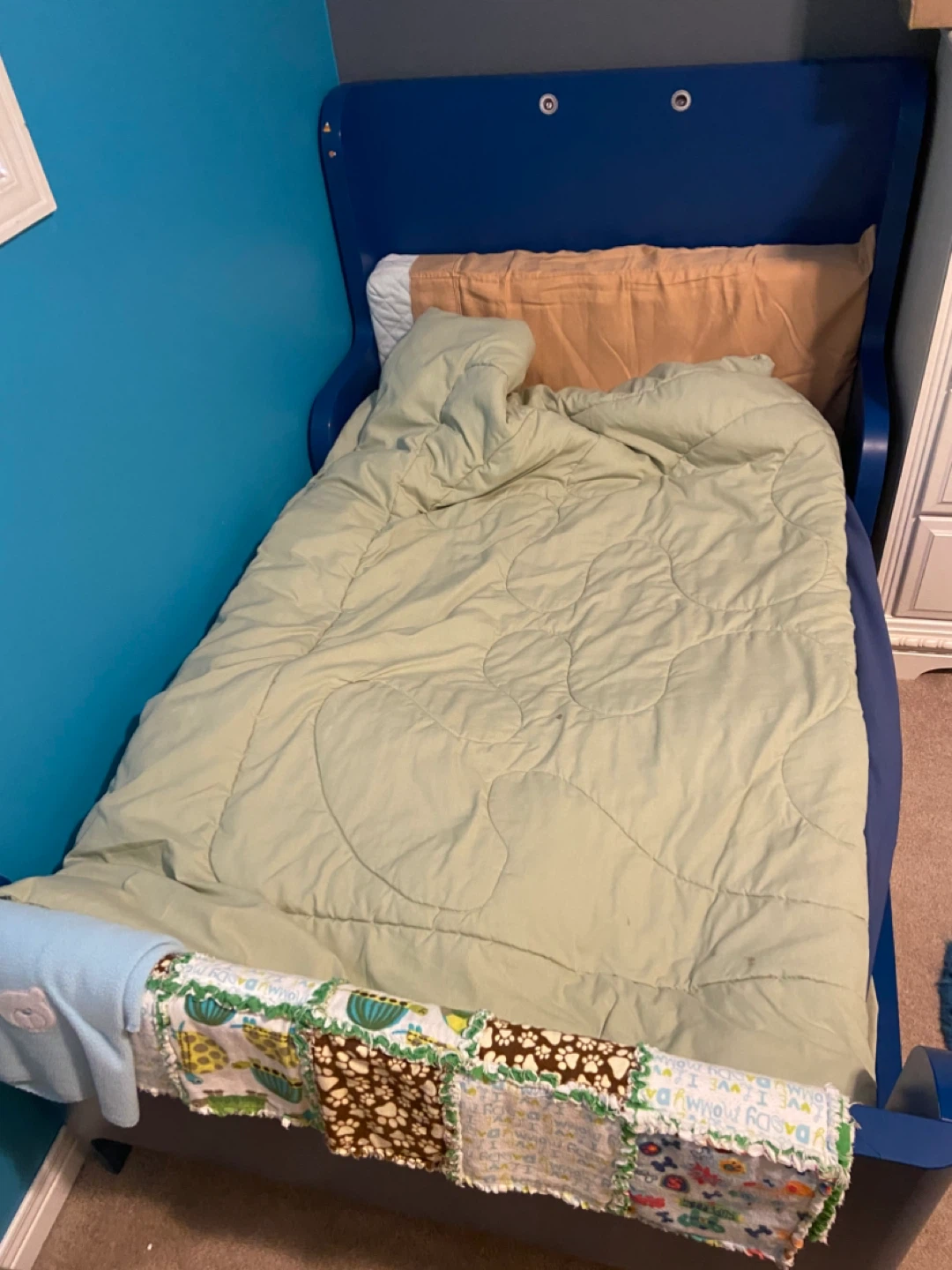 IKEA BUSUNGE Extendable Bed - Blue