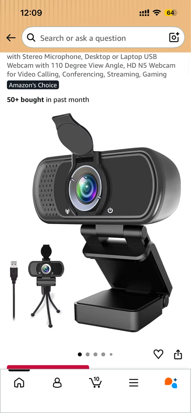 ⚽️Webcam for computer laptop desktop meeting