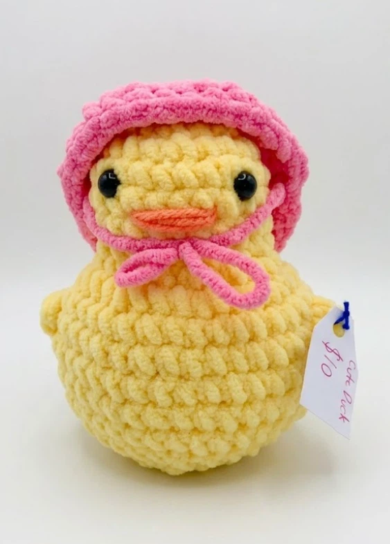 Handmade Crochet Duck Plush Toy - photo 2
