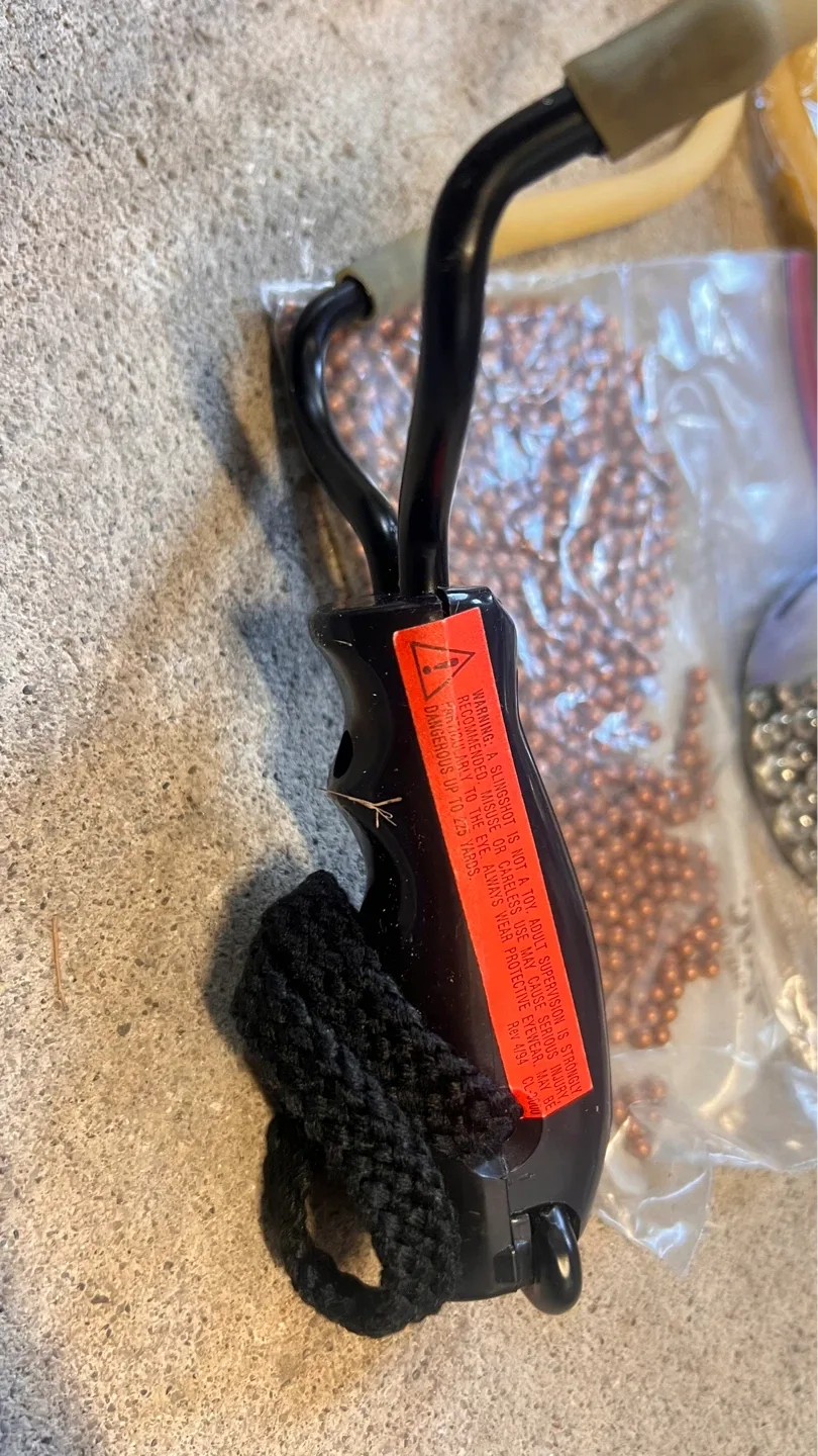 Slingshot with Bands and steel copper shot - photo 3