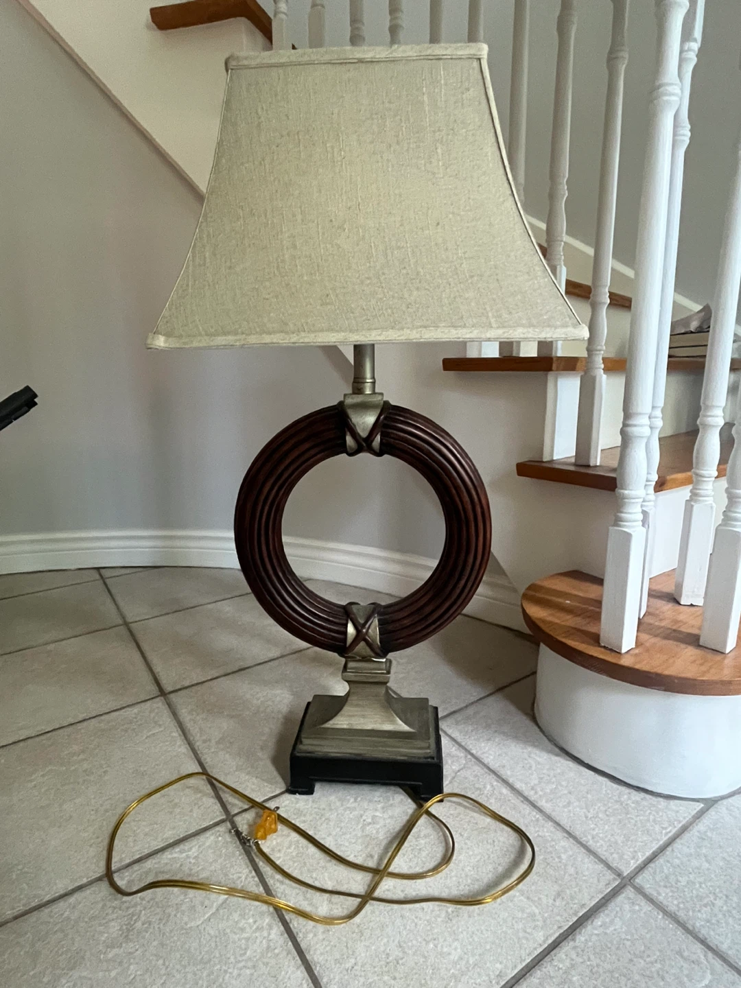 Table Lamp with Fabric Shade - photo 3