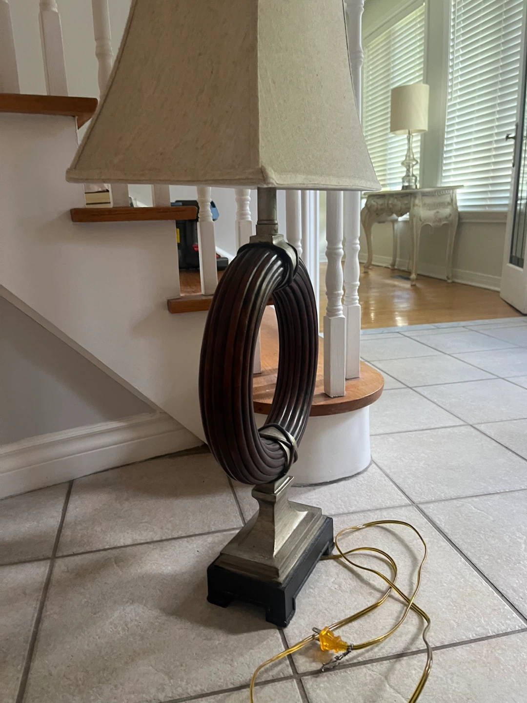 Table Lamp with Fabric Shade - photo 4