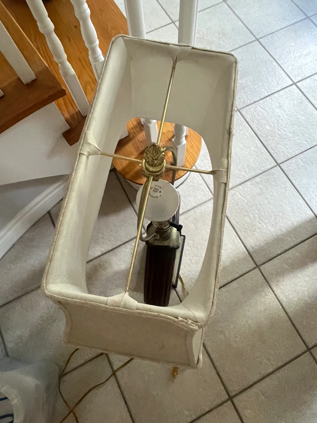 Table Lamp with Fabric Shade - photo 5