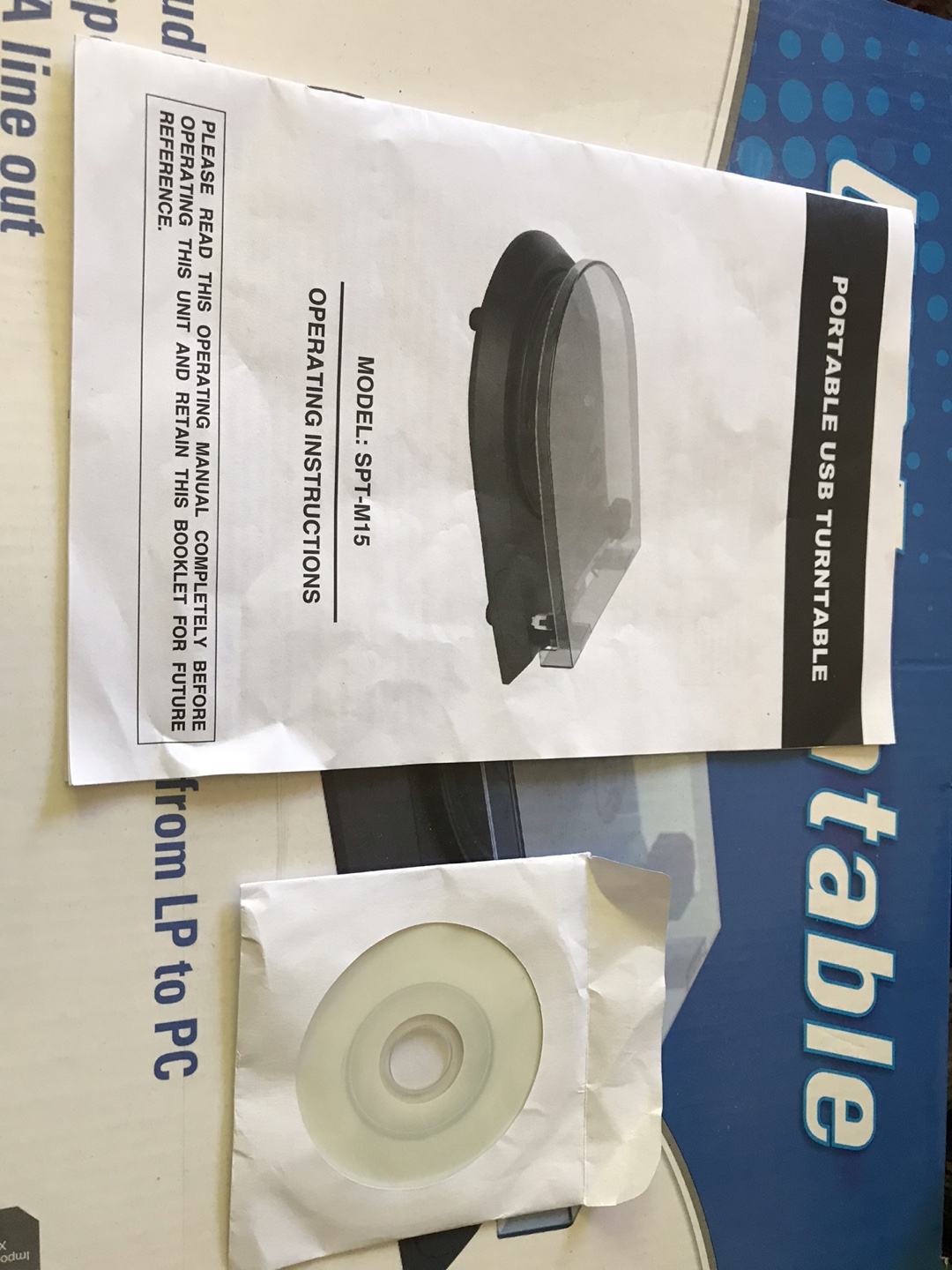 Portable USB Turntable SPT-M15 - photo 3