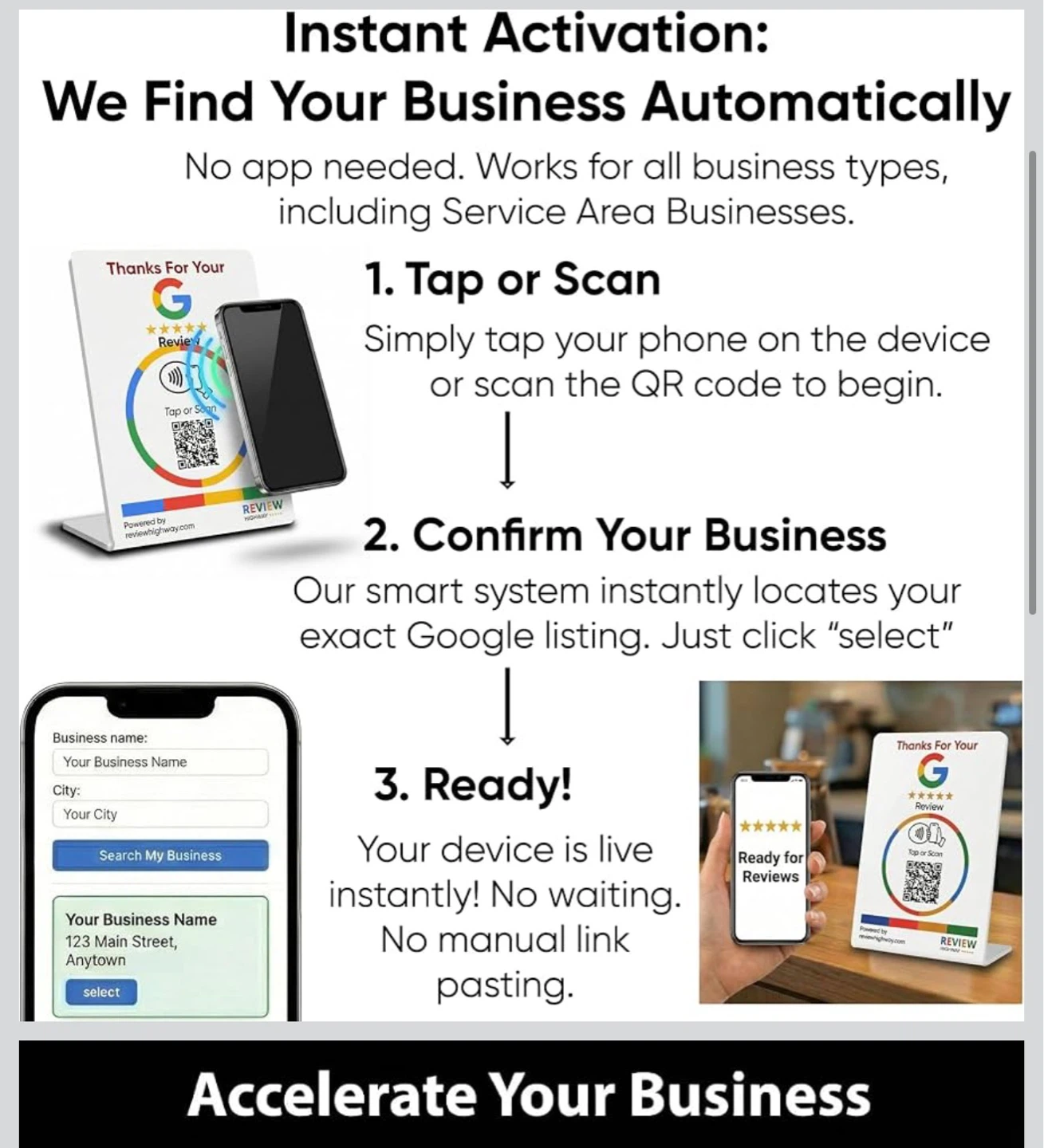 Google Review nfc Tap or Scan Device - photo 3