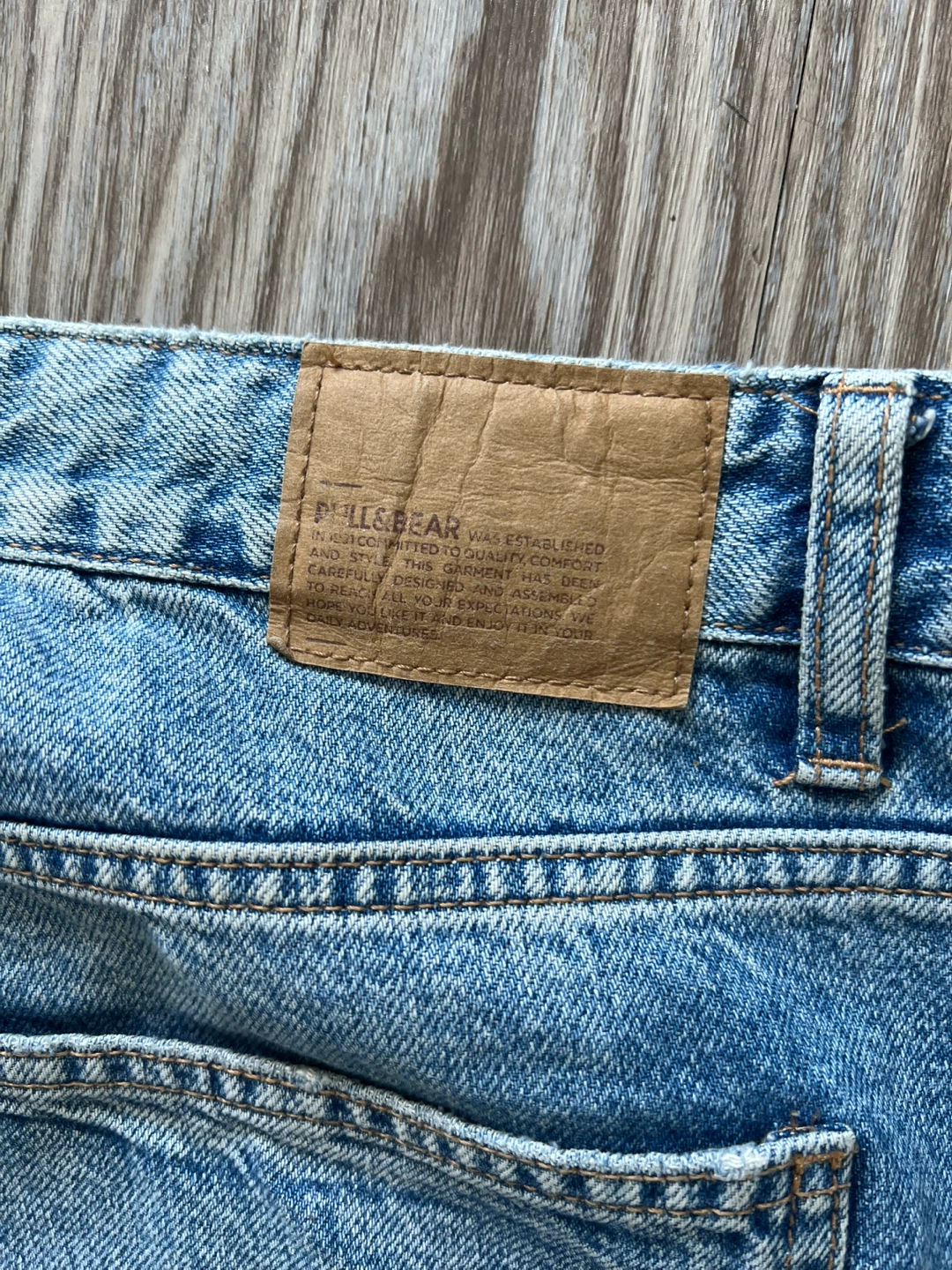 Pull & Bear Carpenter Jeans - Blue Denim - Size 8