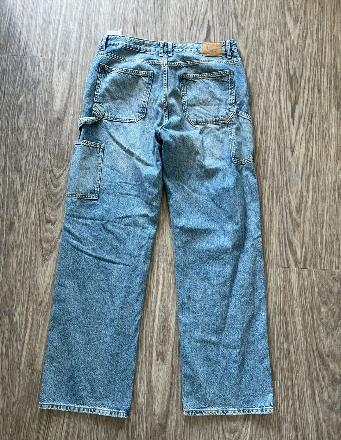 Pull & Bear Carpenter Jeans - Blue Denim - Size 8 - photo 4