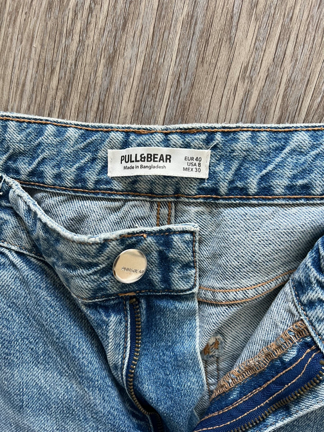 Pull & Bear Carpenter Jeans - Blue Denim - Size 8 - photo 2
